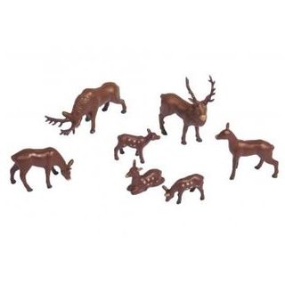Kunststoff-Miniaturen Hirsche