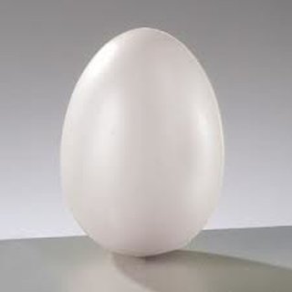 Kunststoff-Ei weiss 14x9,5 cm