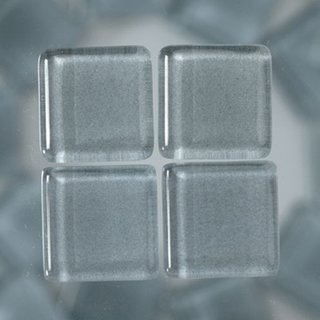 MosaixSoft-Glassteine (Gre: 10x10 mm, Farbe: grau)