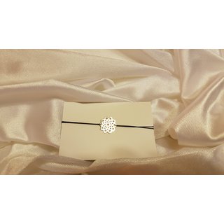 Gl�cksarmband Lotusblume silber W=wei�