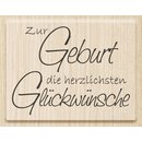 Stempel Zur Geburt die herzlichsten Glckwnsche