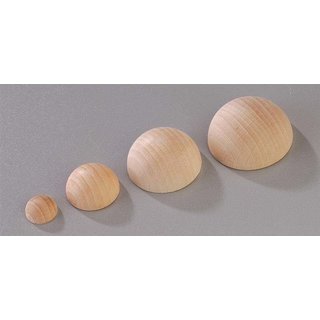 Rohholzhalbkugel 3,5 cm