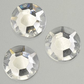 Schmucksteine Acryl kristall facettiert 12 mm