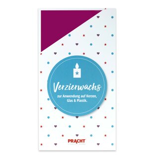 Verzierwachsplatte violett